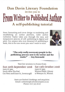 “From Writer to Published Author”  Tutorial