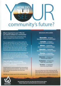 How do you see your community's future?
