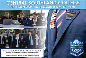 Central Southland College Open Night
