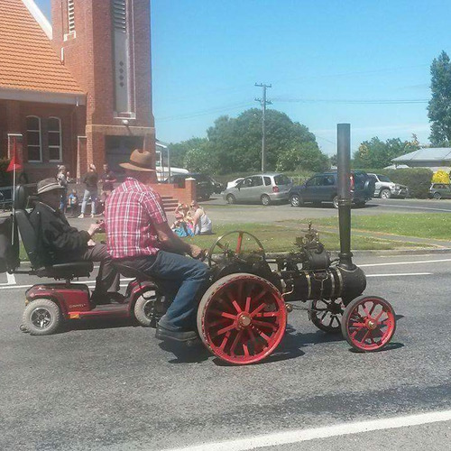 Mini Steam Train & Mobility Scooter