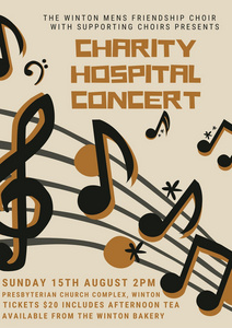Charity Hospital Concert. Winton Mens Friendship Choir