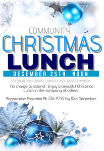 Community Christmas Lunch, Winton