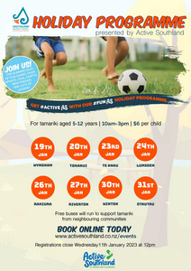 Holiday Programme by Active Southland