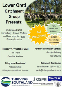Understand NAIT traceability, animal welfare and how to protect your Primary Industry Understand NAIT traceability, animal welfare and how to protect your Primary Industry
