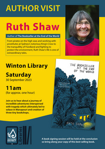 Ruth Shaw - Author Visit - Winton Library Ruth Shaw - Author Visit - Winton Library