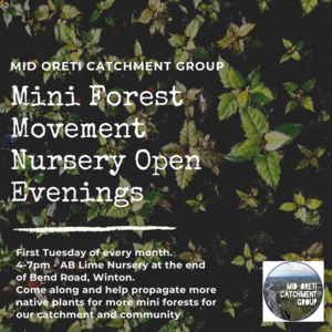 Mid Oreti Catchment Group - Mini Forest Movement Native Plant Nursery Drop in Session
