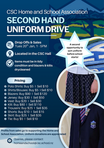 CS College Home & School Association Second-hand uniform Drive