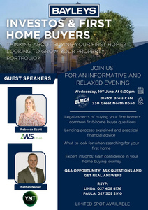 Investors & First Home Buyers Evening
