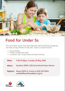 Food for Under 5's Workshop Food for Under 5's Workshop