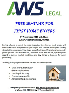 Free first home buyers seminar
