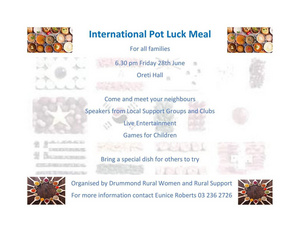International Pot Luck Meal