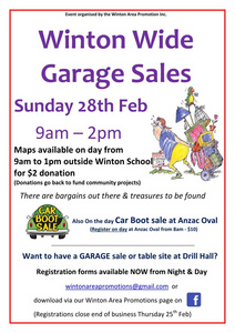 Winton Wide Garage Sales Winton Wide Garage Sales